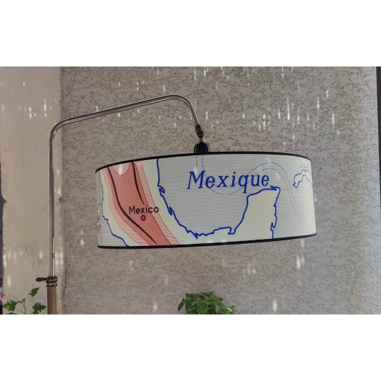 Suspension carte géographie LE MEXIQUE LES ANTILLES CUBA