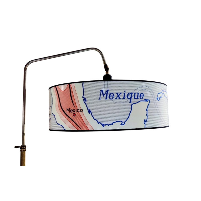 Suspension carte géographie LE MEXIQUE LES ANTILLES CUBA