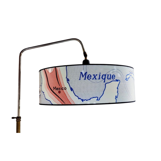 Suspension carte géographie LE MEXIQUE LES ANTILLES CUBA