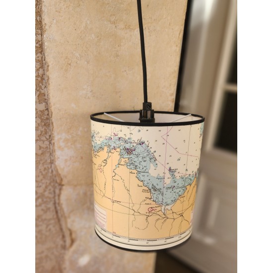 BALADEUSE CARTE MARINE recyclee BRETAGNE et Normandie
