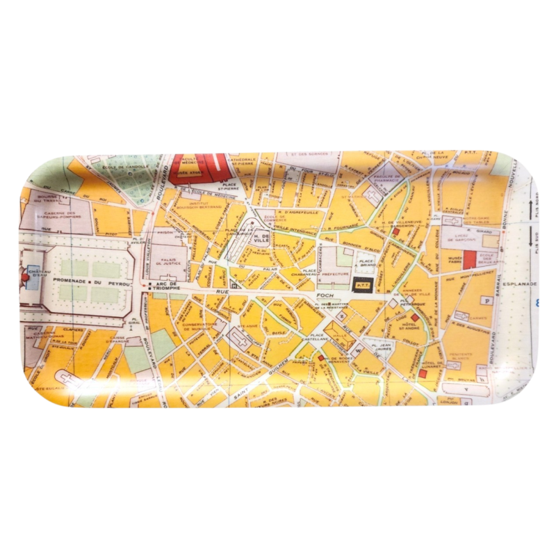 Plateau MONTPELLIER CITY OLD MAP small