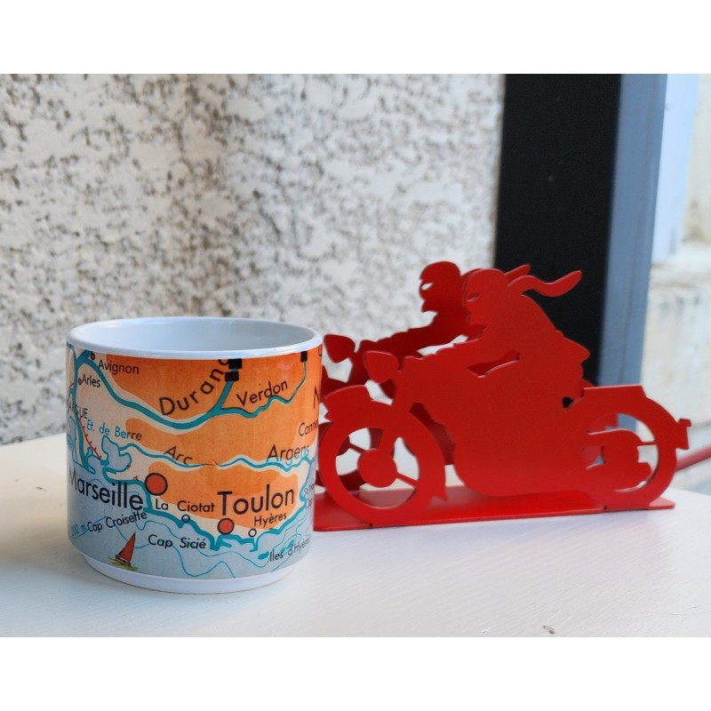 MUG ceramique carte MEDITERRANEE affiche scolaire