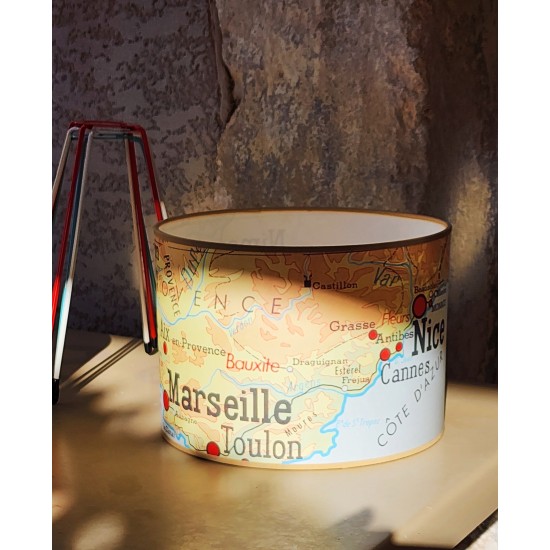 ABAT JOUR  MOTIF AFFICHE SCOLAIRE  LITTORAL FRANCE SETE MARSEILLE