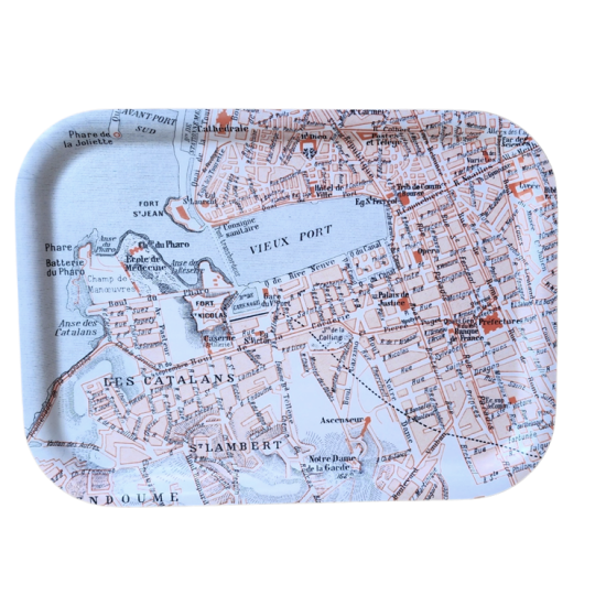PLATEAU Marseille CITY OLD MAP
