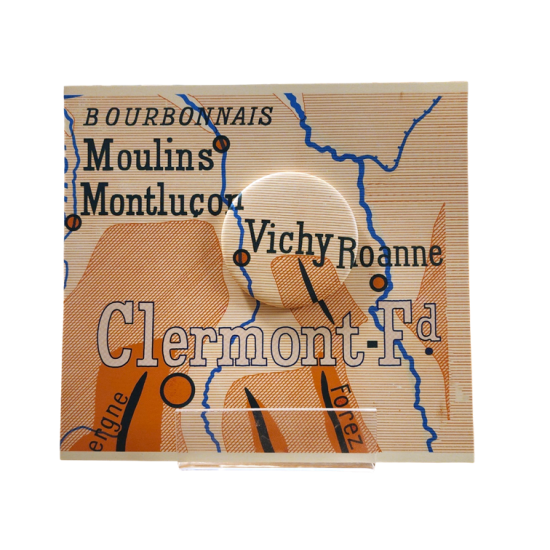 upcycling magnet badge et miroir ancienne carte geographie